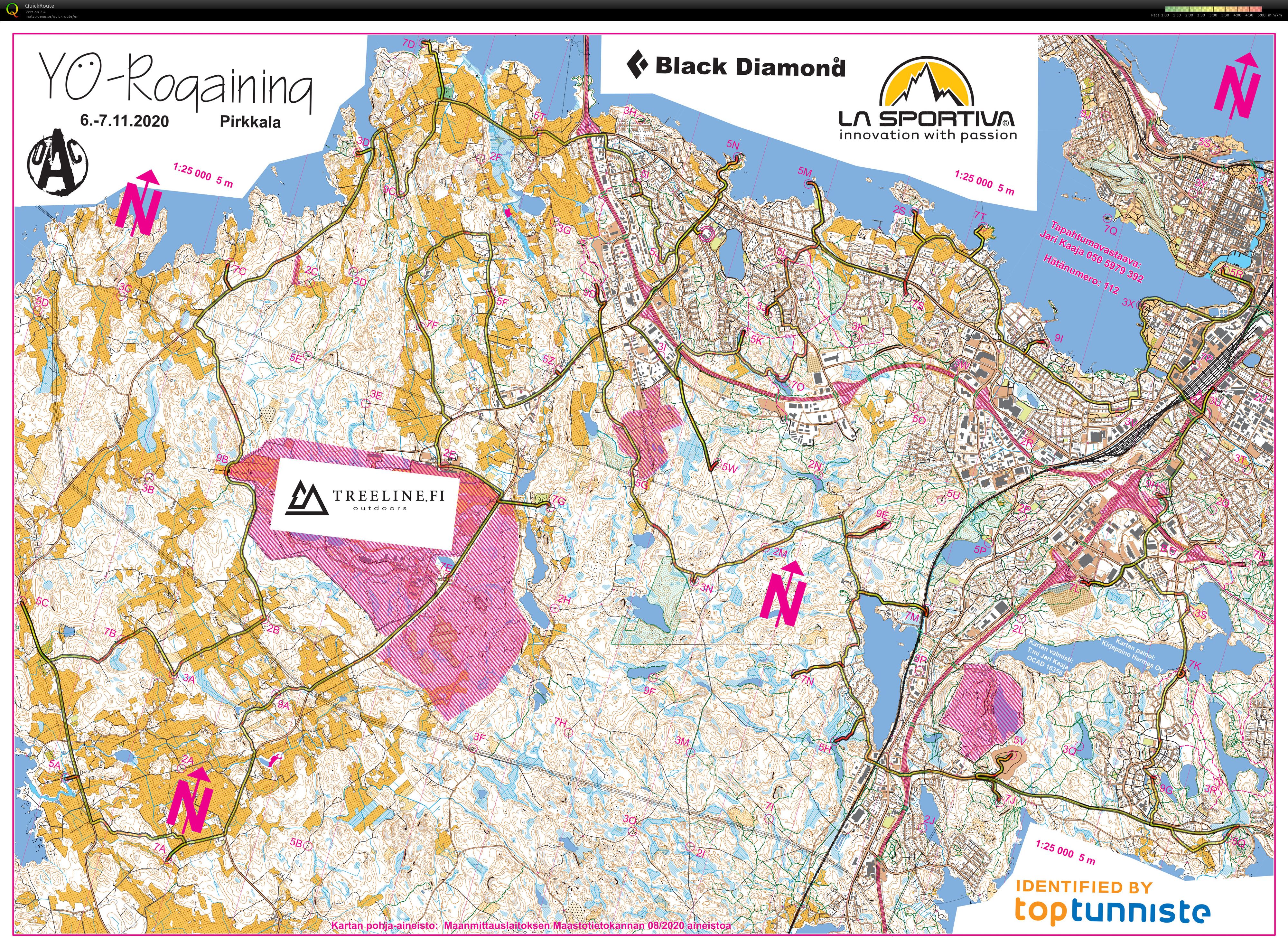 Yö-Rogaining 2020 (2020-11-06)