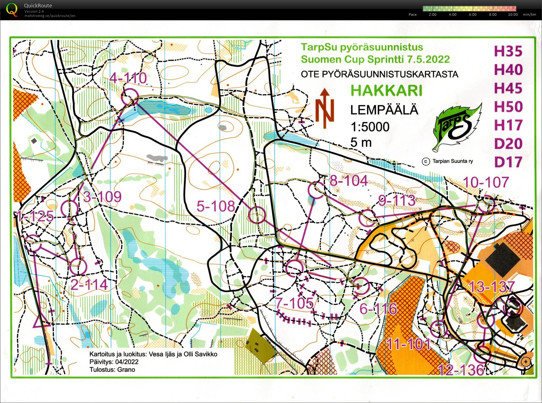 PySu Suomen Cup sprintti (07/05/2022)