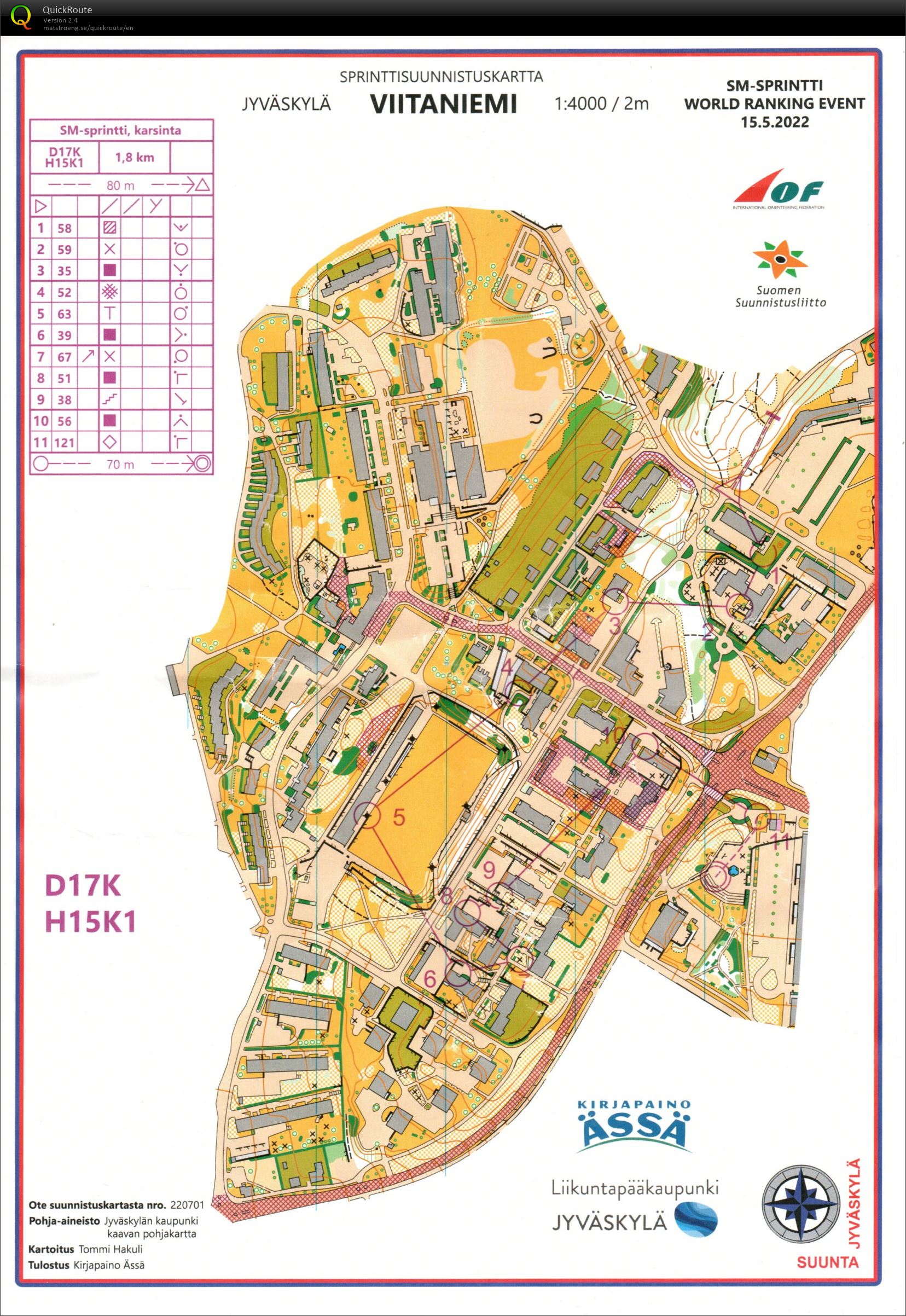 SM-sprintti karsinta (15-05-2022)