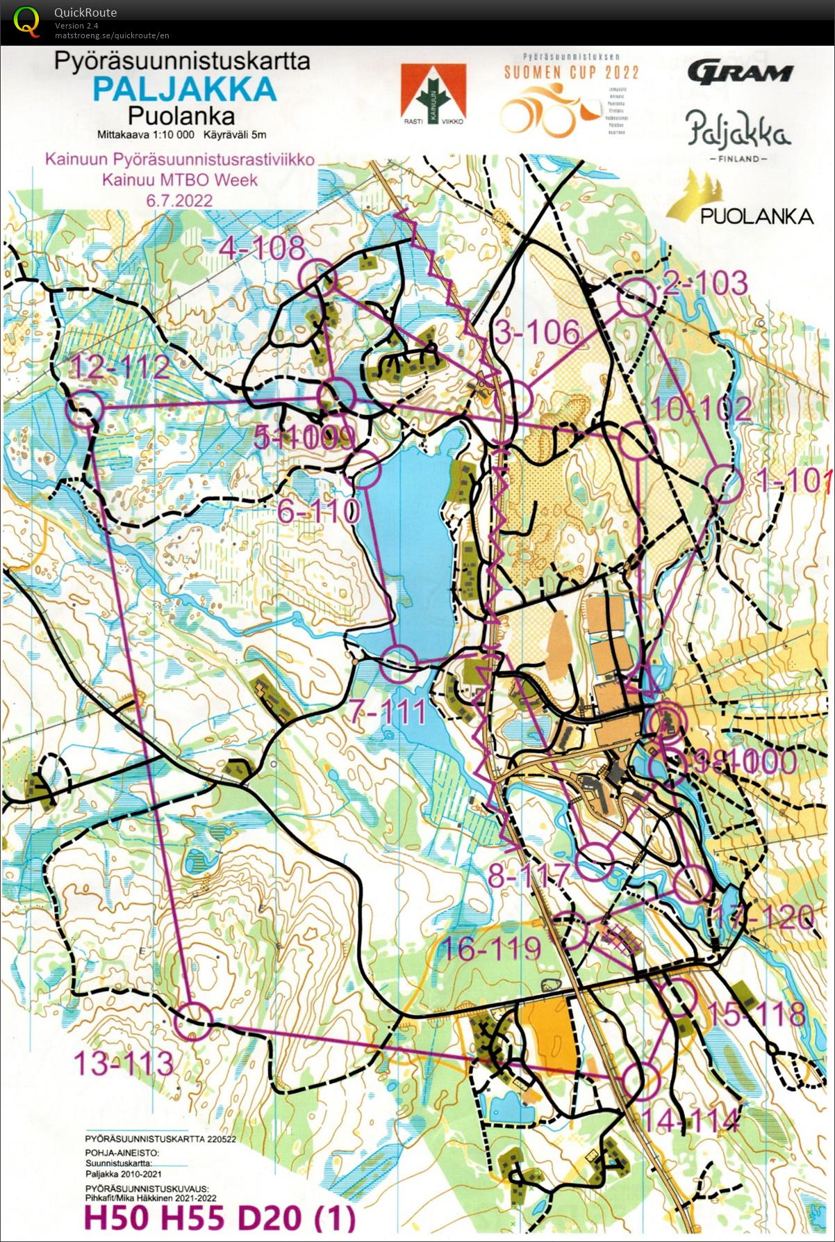 Kainuun pysu rastiviikko 3. osakisa (06.07.2022)