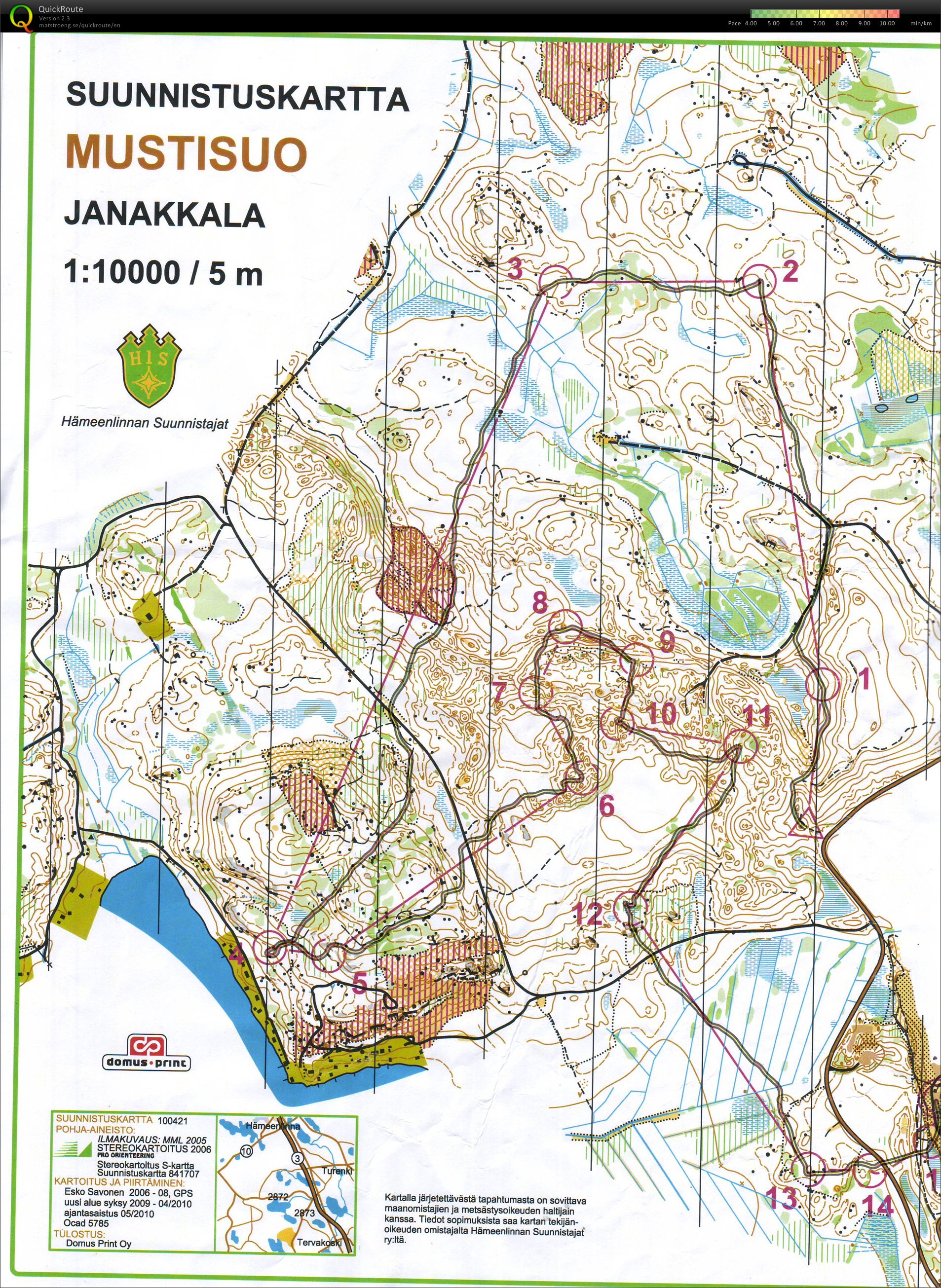 Hämeenlinnan Suunnistajien kansalliset (29-05-2010)