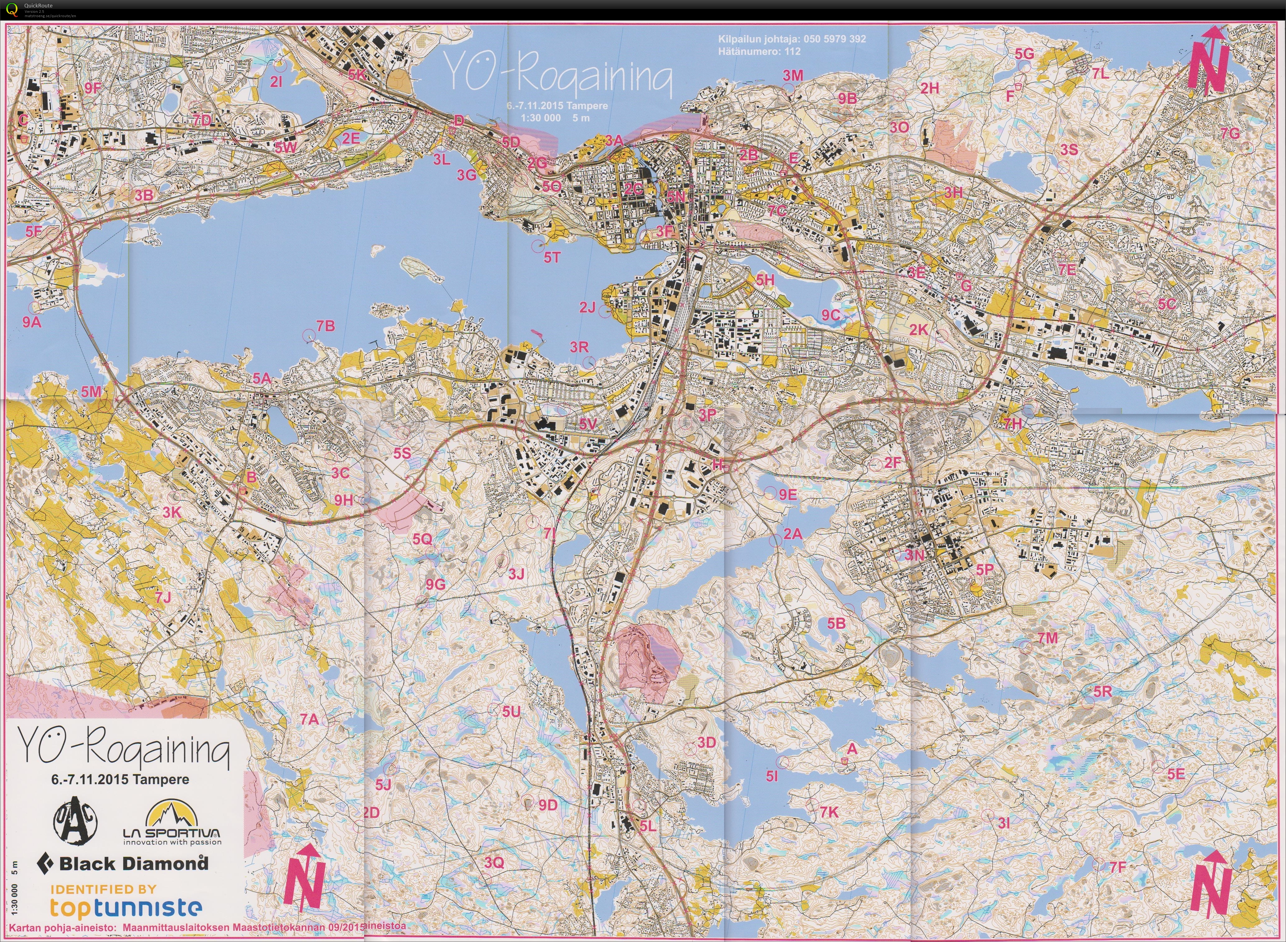 Yö-rogaining (06-11-2015)