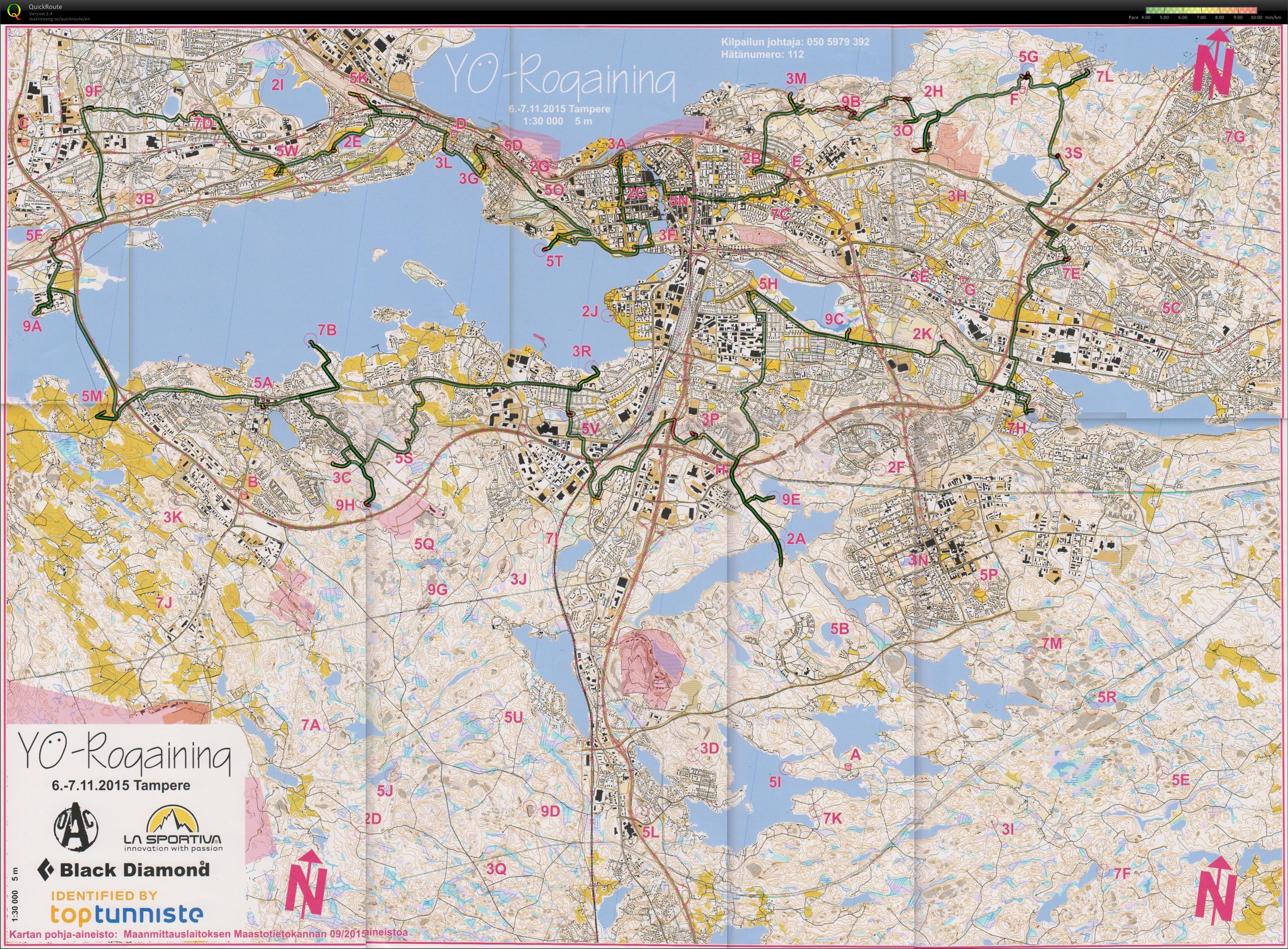 Yö-rogaining 2015 (2015-11-06)