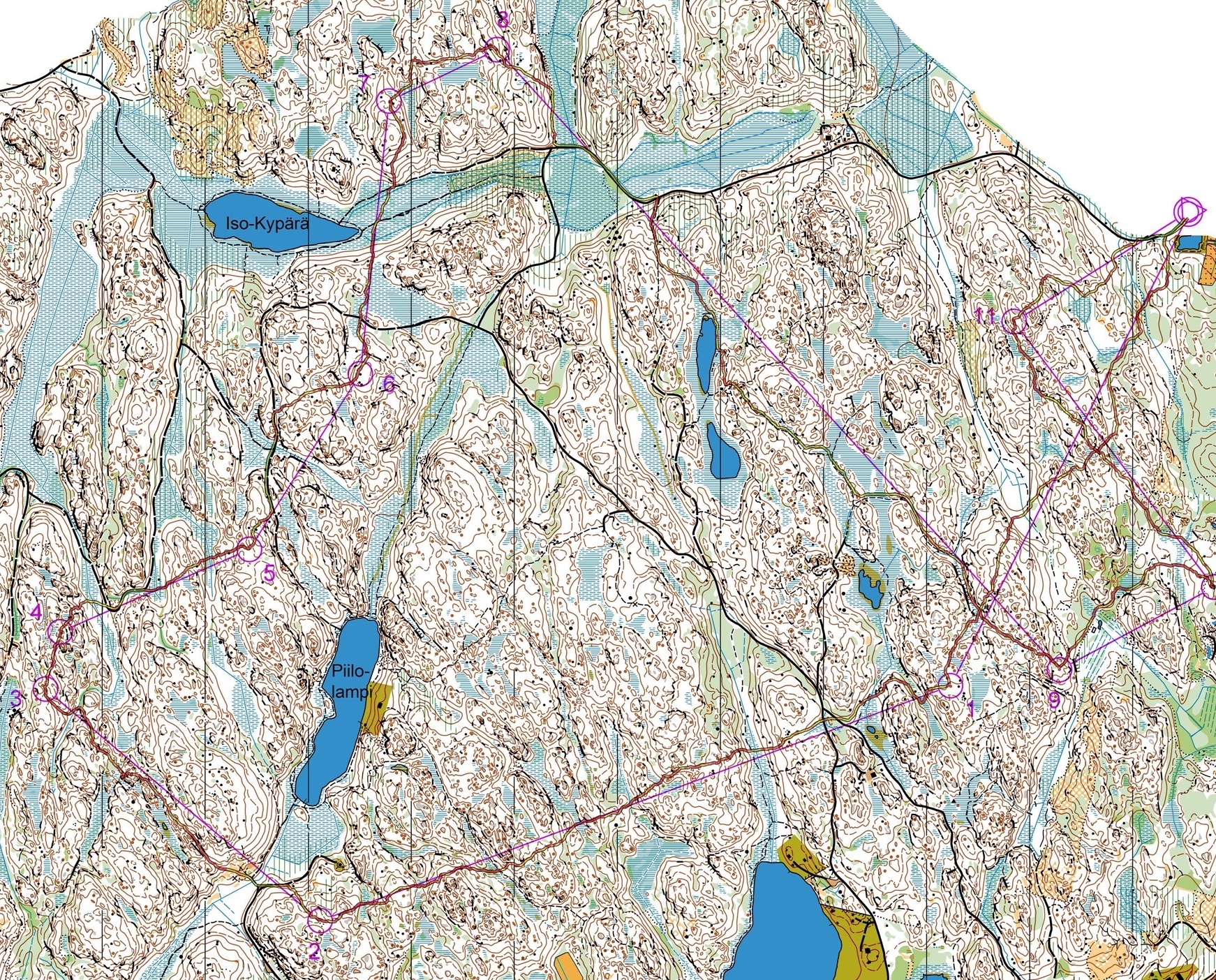 Årets sista orienteering (2015-12-31)