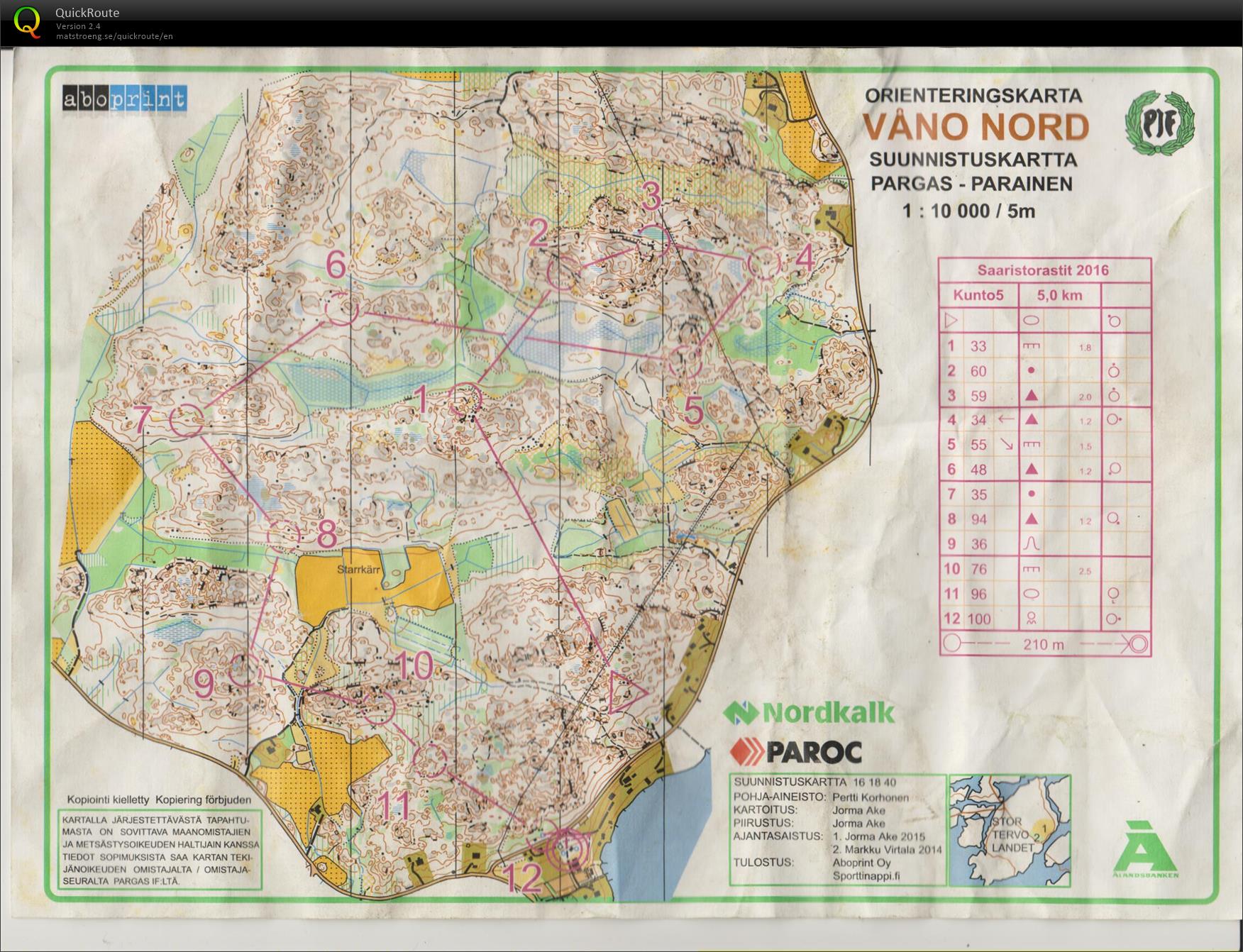 Saaristorastit Kunto 5km (2016-04-09)