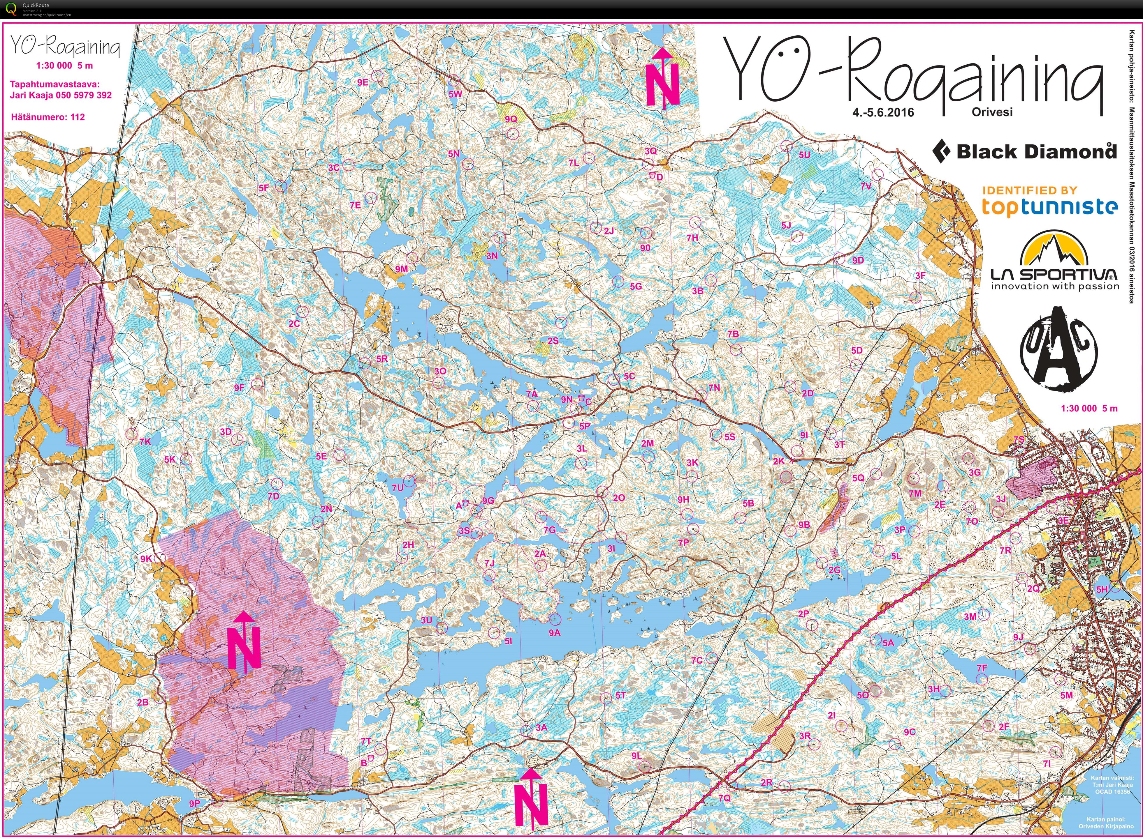Yö-rogaining SE (2016-06-04)