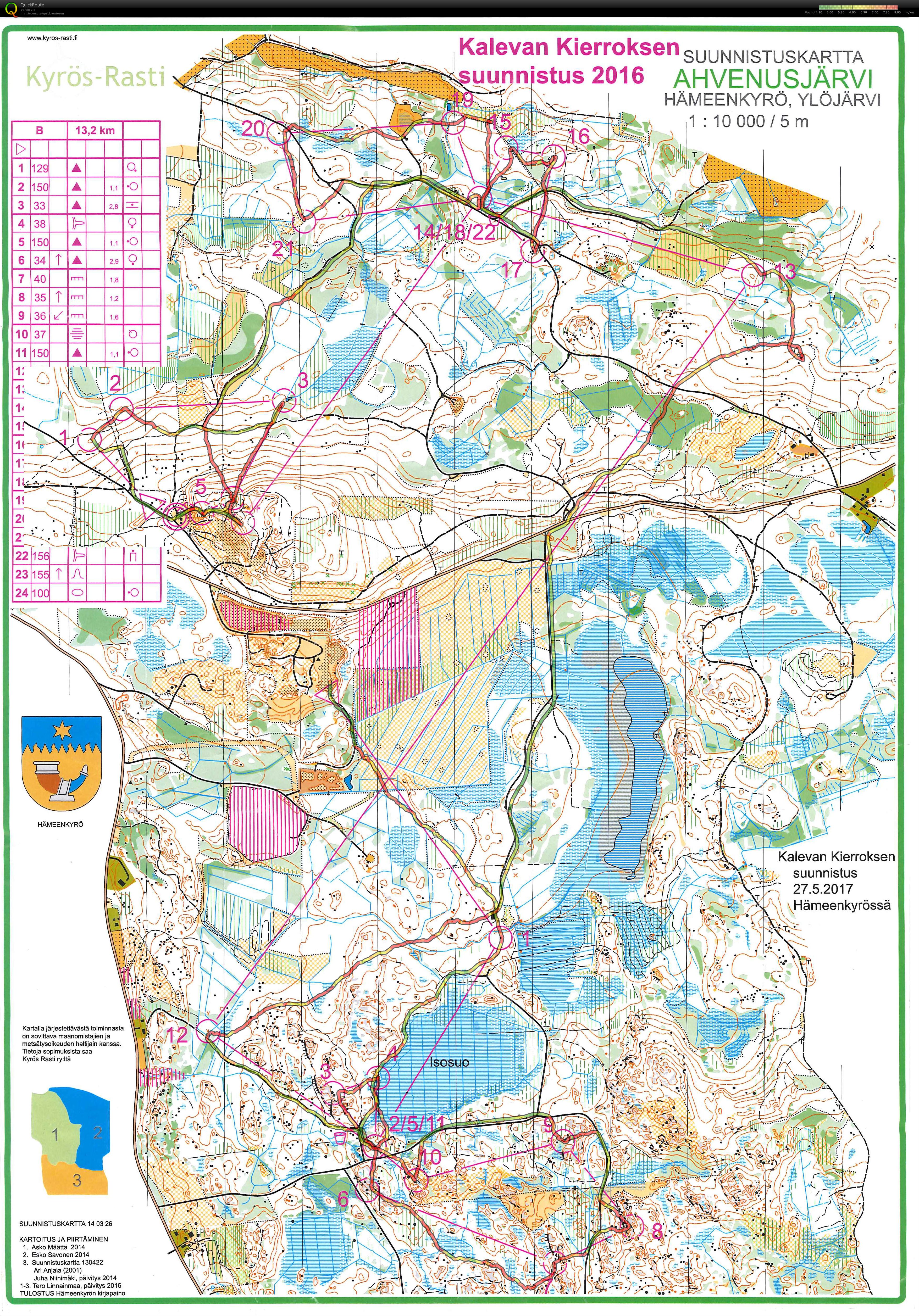 Kalevankierroksen suunnistus 2016 (2016-09-25)