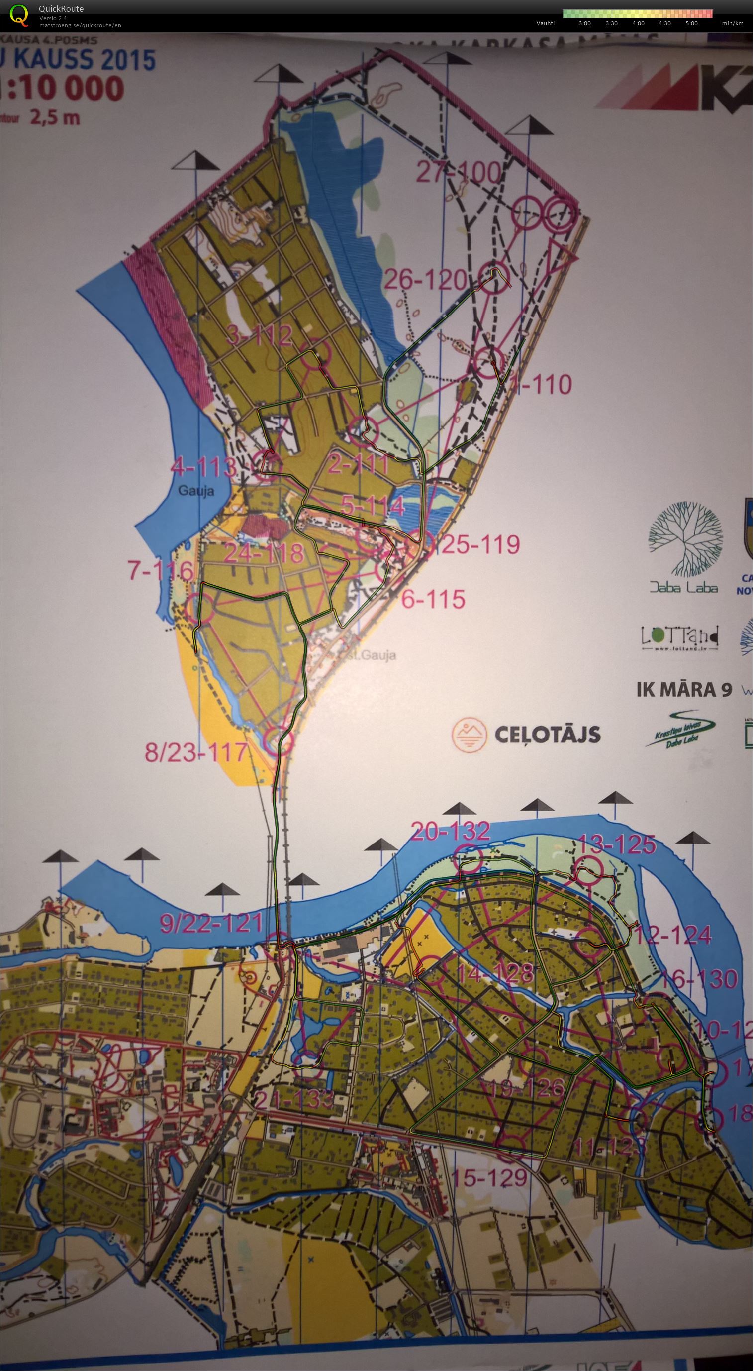 Latvia MTBO harjoitus (14-04-2017)