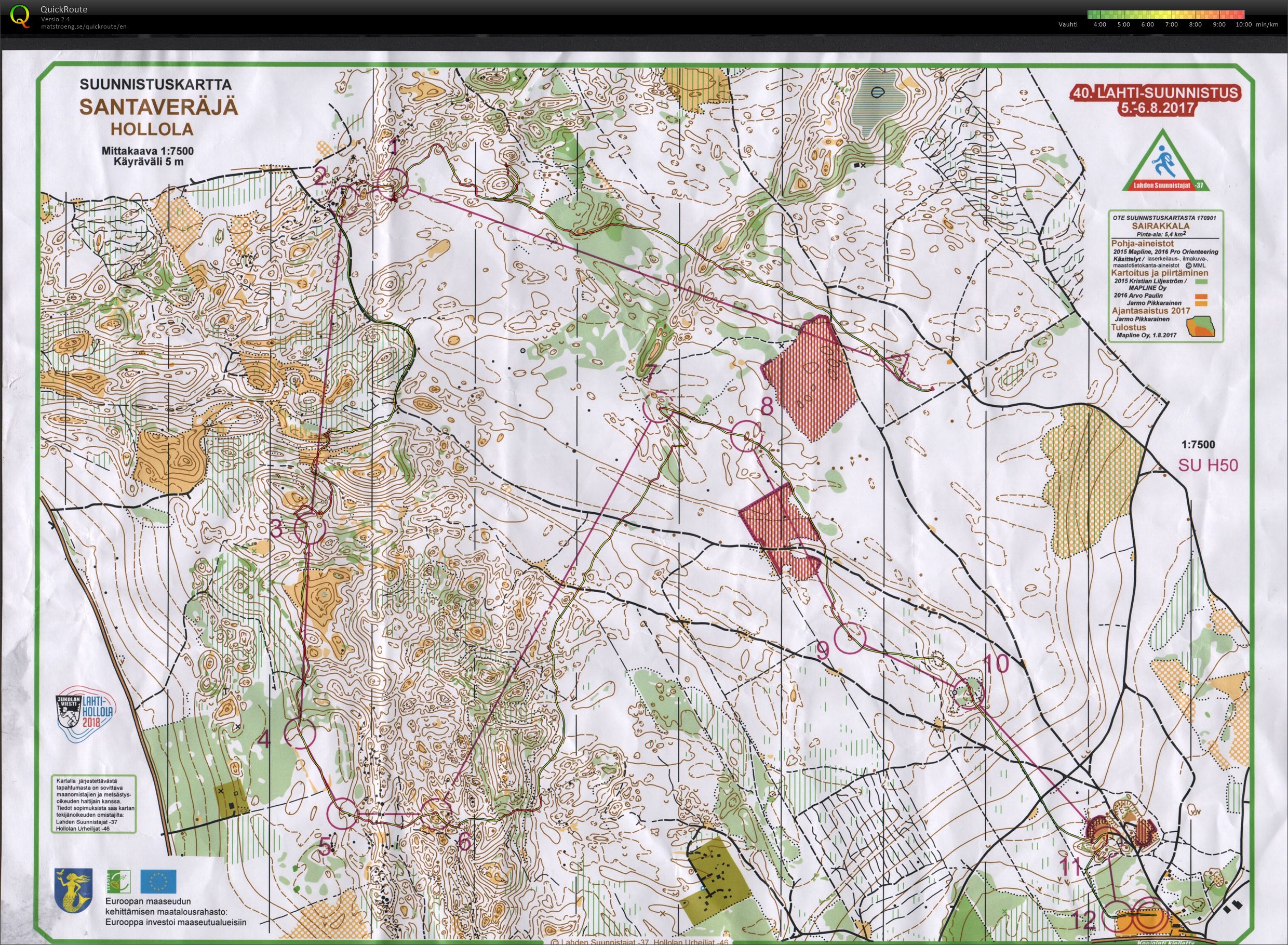 Lahti-suunnistus day 2 (06-08-2017)